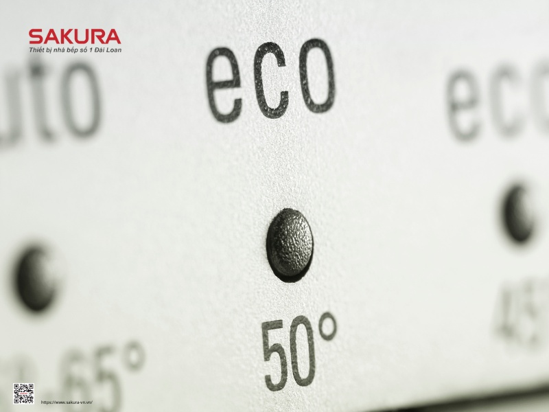 Chế độ Eco giúp tiết kiệm lượng điện năng tiêu thụ ở máy rửa bát