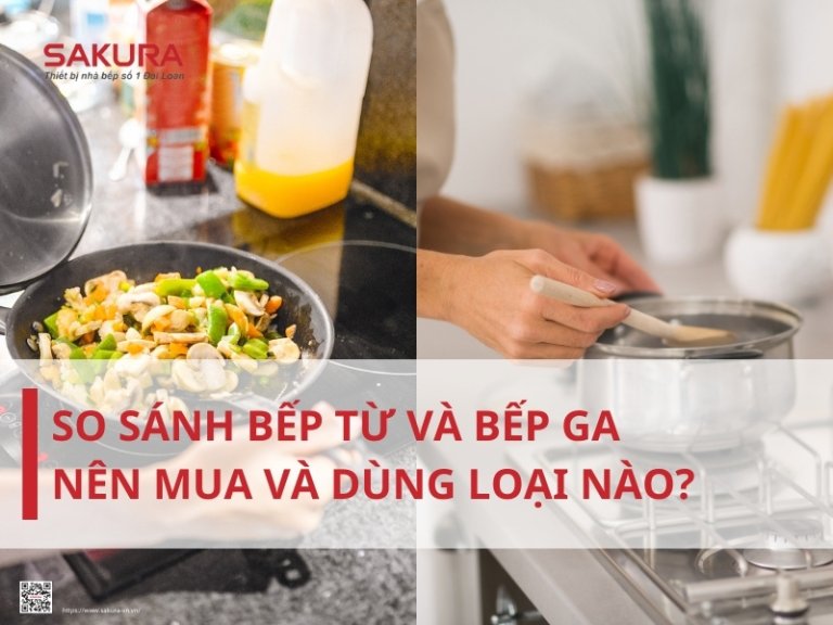 So sánh bếp từ và bếp ga, nên mua và dùng loại nào?