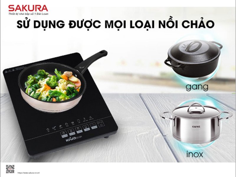 Bếp từ có thể sử dụng với nồi inox