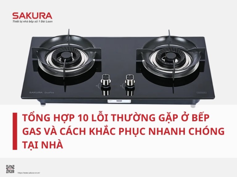 Các lỗi thường gặp của bếp gas