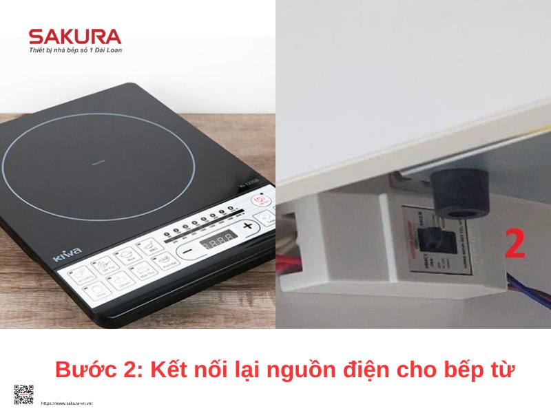 Kết nối nguồn điện phù hợp với bếp từ